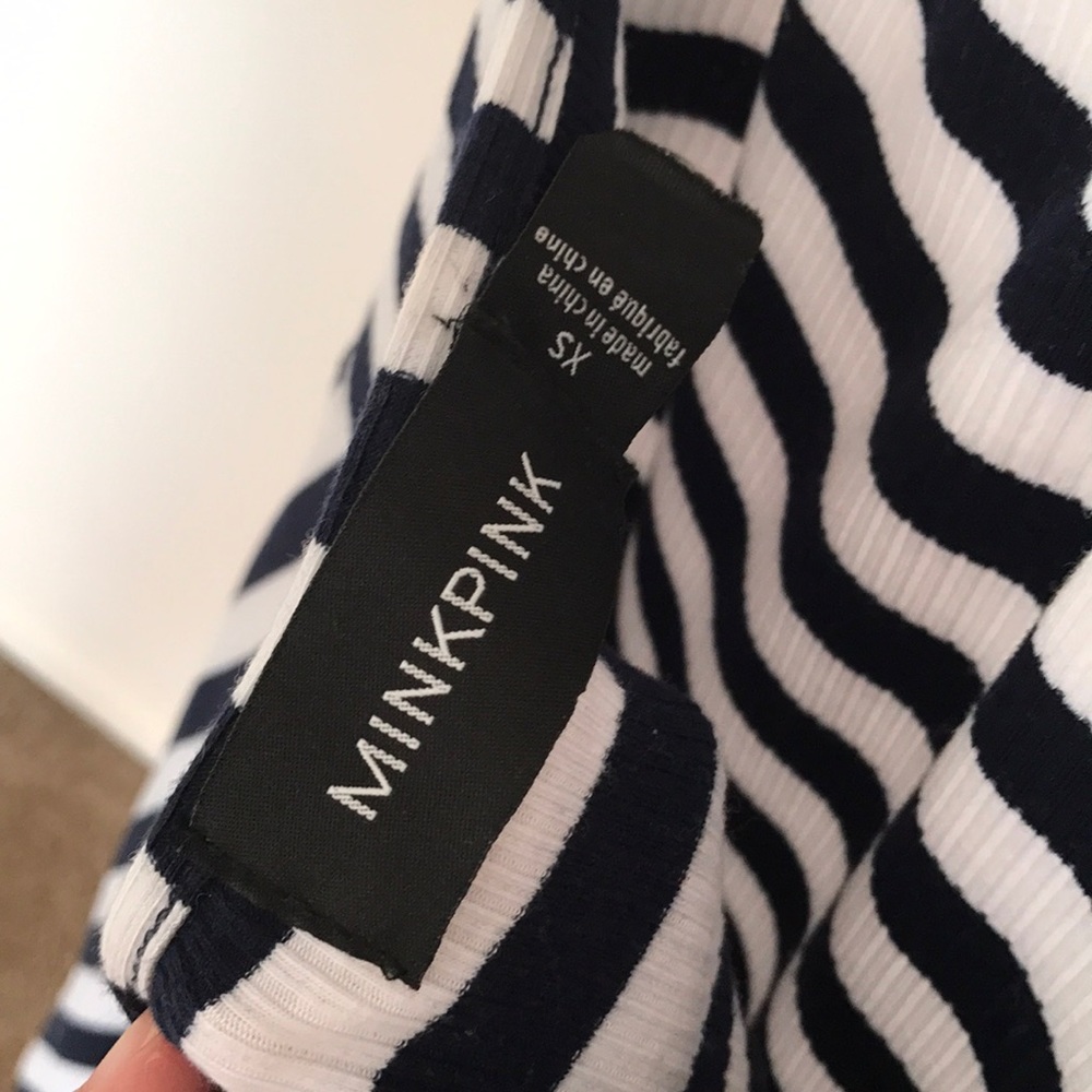 MINKPINK dress XS stripe from homecoming hnl - Picture 3 of 4